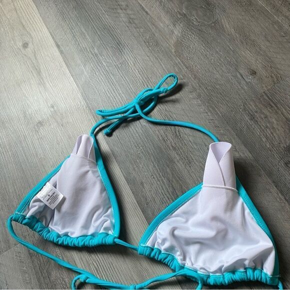 VENUS Bikini Set Blue Swimsuit Adjustable 34D Top 6 Bottom - Picture 8 of 11